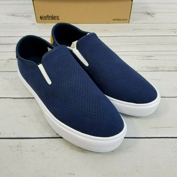 Etnies Cirrus Slip On Sneakers Men\'s Size 11 Navy/Tan main image 5
